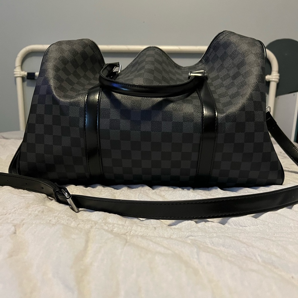 Checkered Weekender Bag